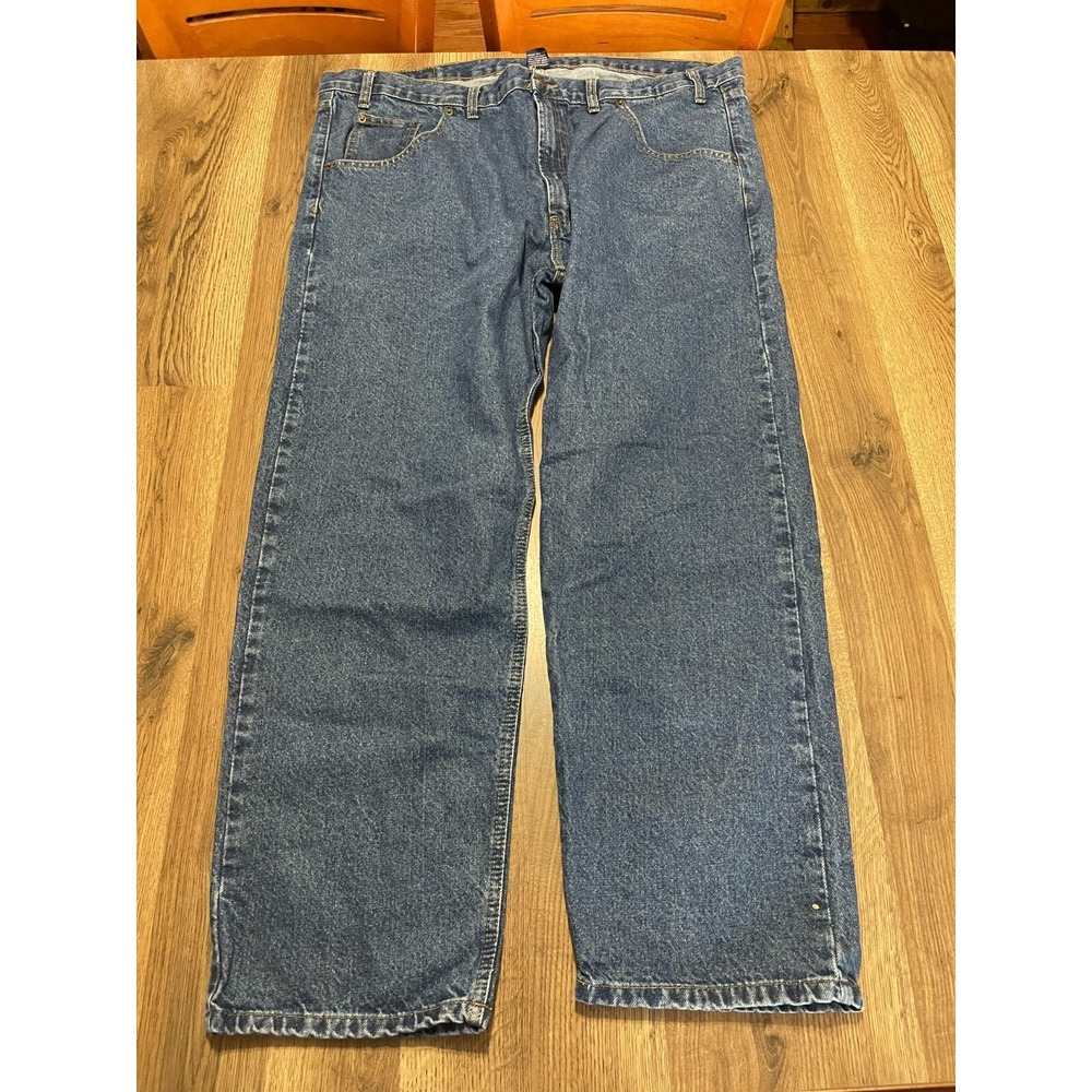 Full Blue Jeans, Men's Size 44x30, Blue, Denim, Straight Leg, Pockets